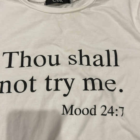 Thou shall not try me tag 2XL more like a medium/ large - Picture 2 of 3
